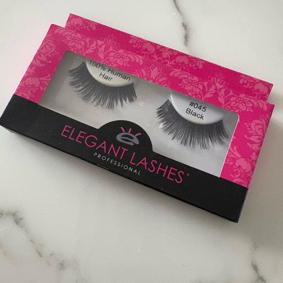 NWT elegant lashes Human hair black - Picture 1 of 5